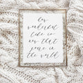 Glass Table Frame & Cards - How Wonderful Life Is Now