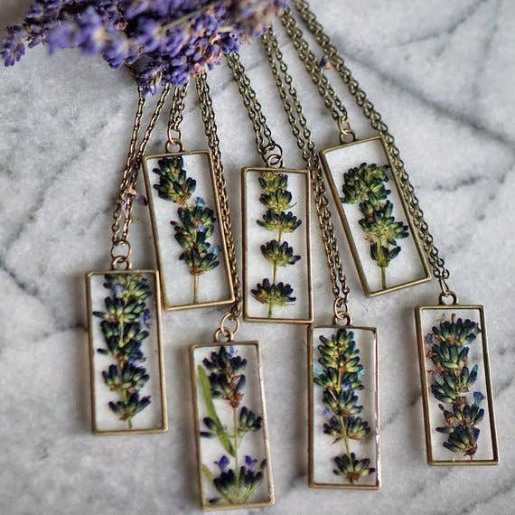 Lavender Pendant Necklace