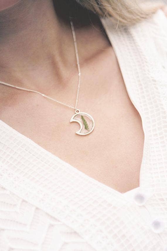 Moon Fern Necklace