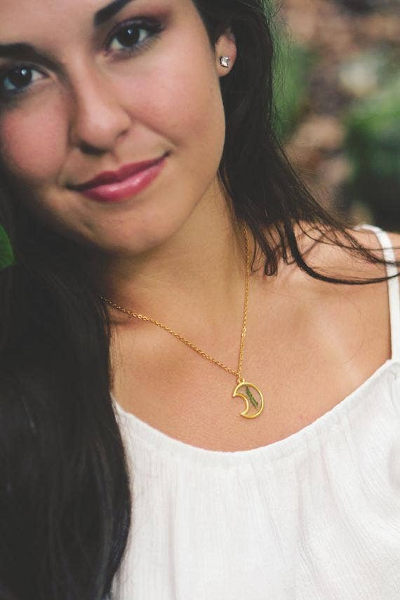 Moon Fern Necklace