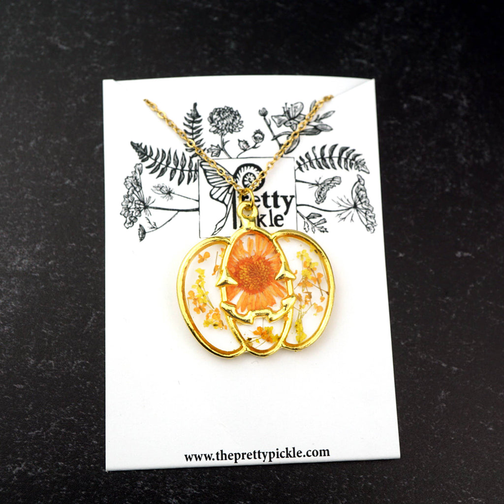Gold Pumpkin Necklace