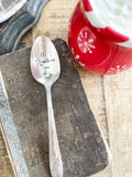 Oh Christmas Tea Vintage Stamped Spoon