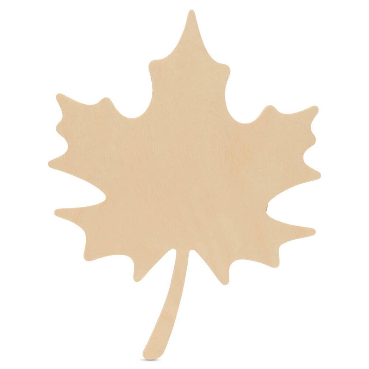Wood Maple Leaf Cutout