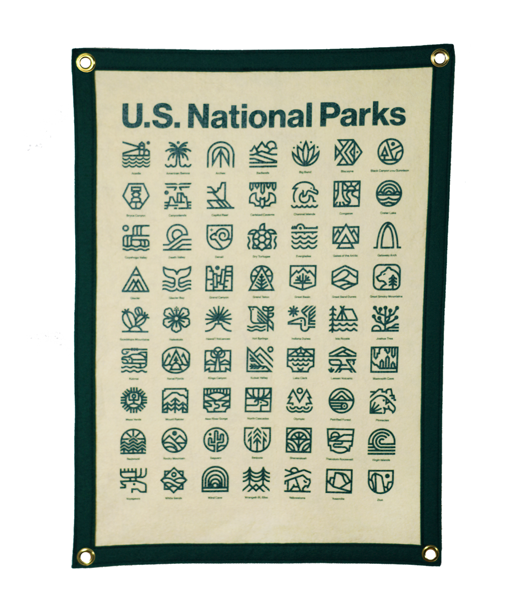 National Parks Camp Flag • Steve Wolf x Oxford Pennant