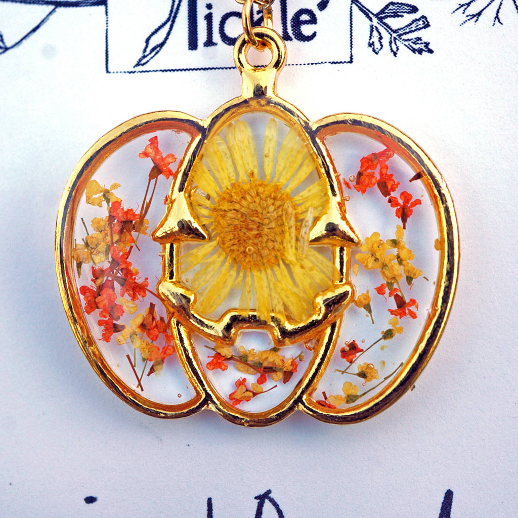 Gold Pumpkin Necklace