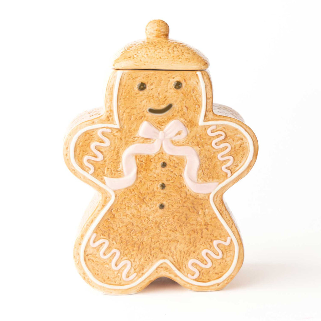 Gingerbread Man Ceramic Cookie Jar