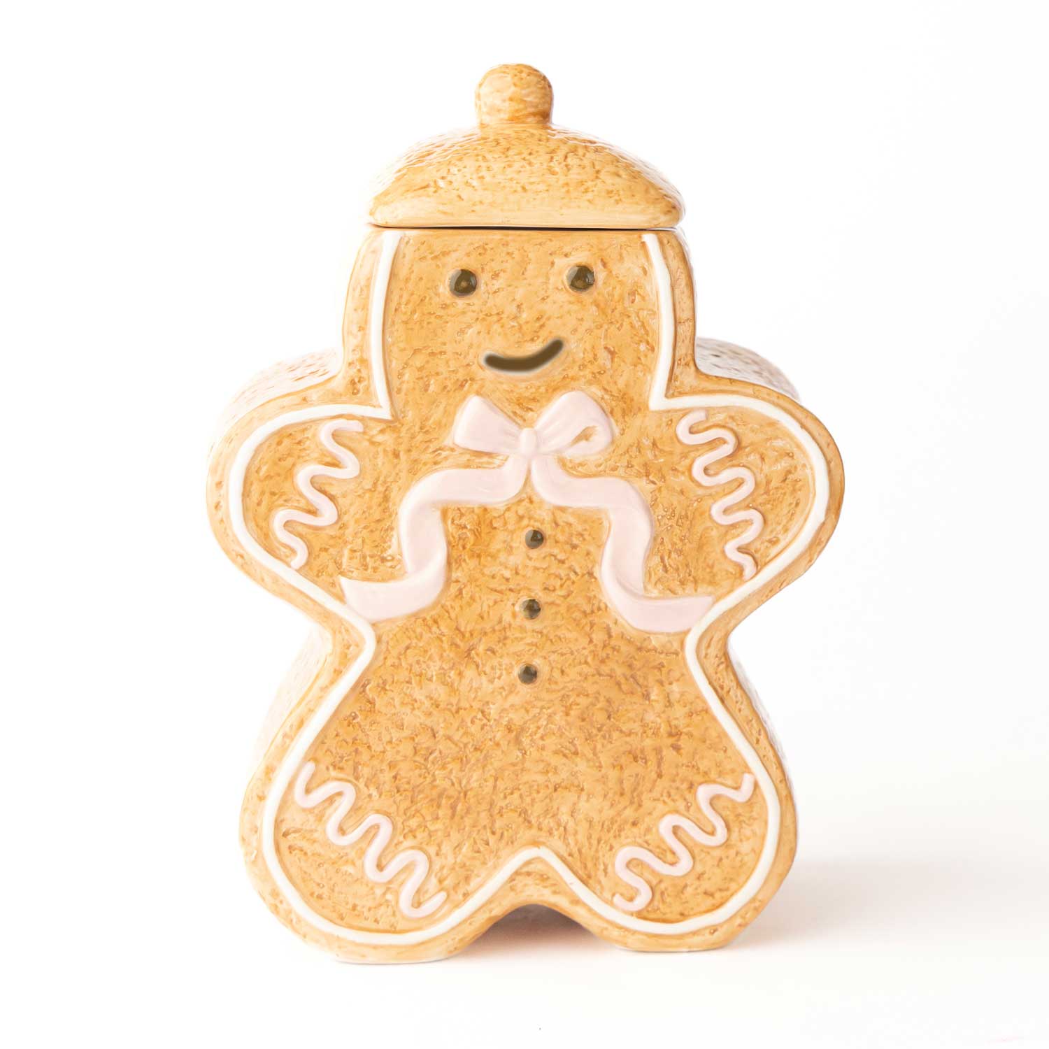 Gingerbread Man Ceramic Cookie Jar