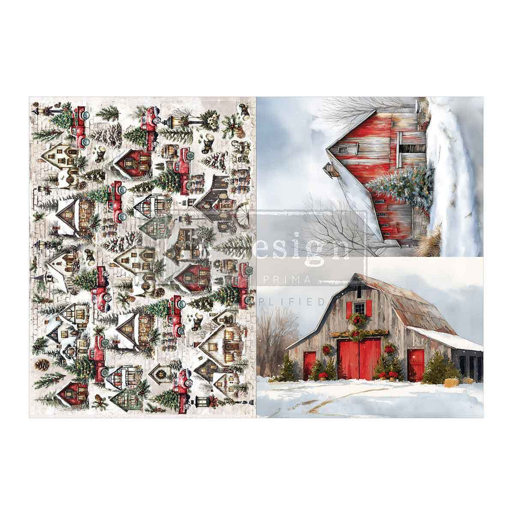 Snowy Village Charm