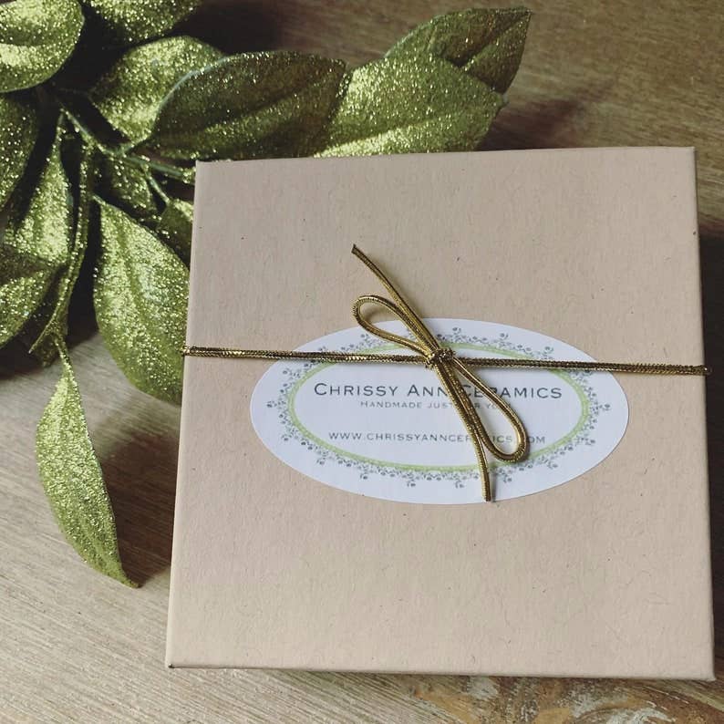 Ceramic Christmas Ornament Believe Star | Handmade Pottery