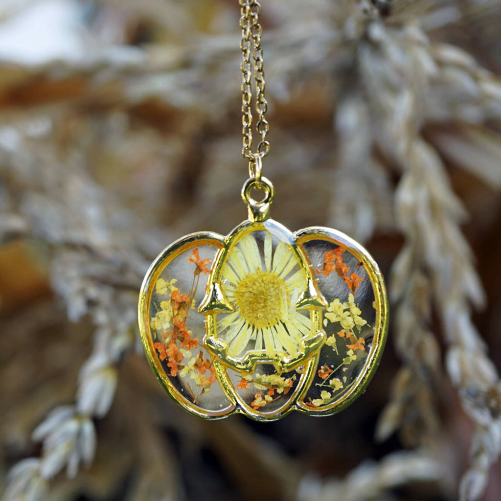 Gold Pumpkin Necklace