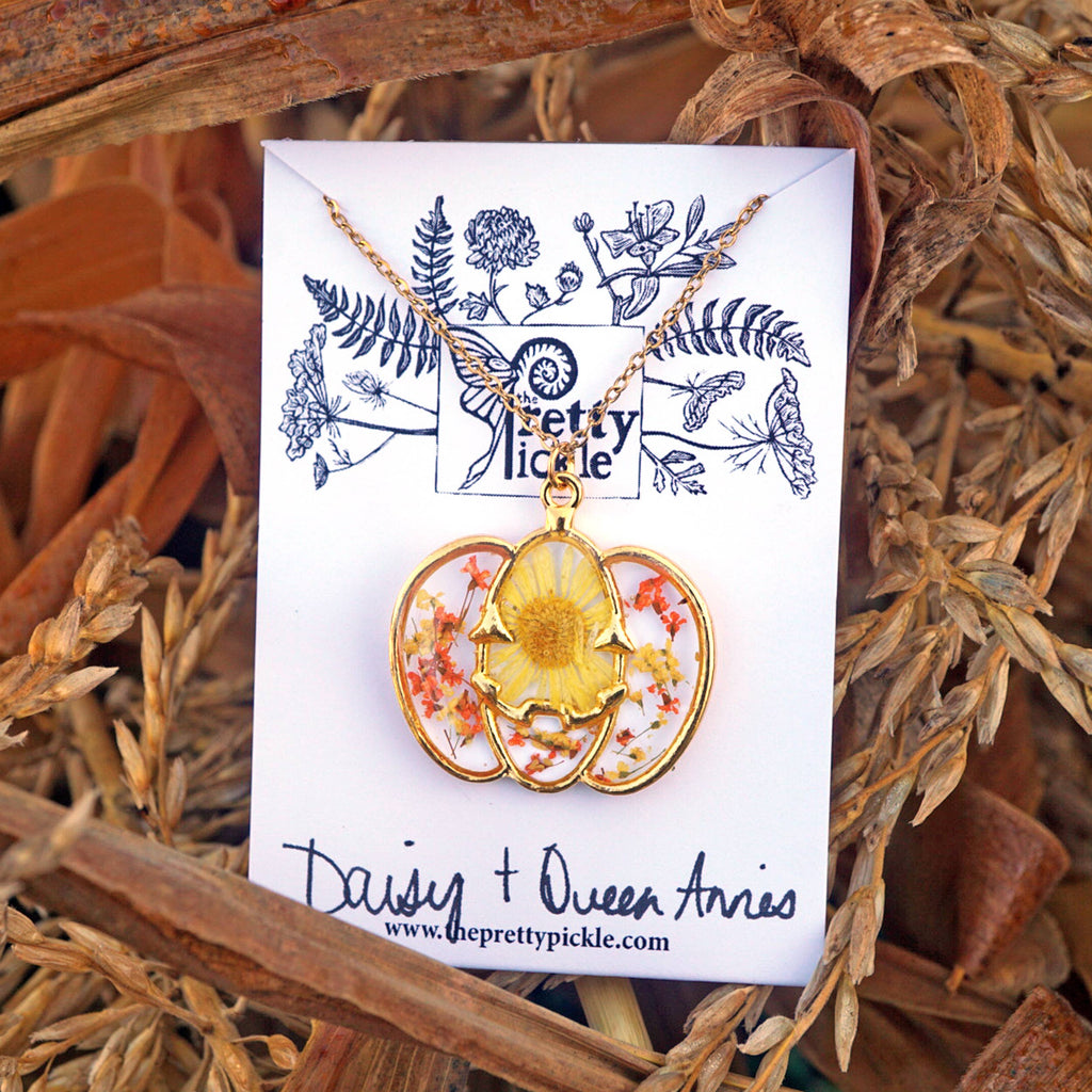 Gold Pumpkin Necklace