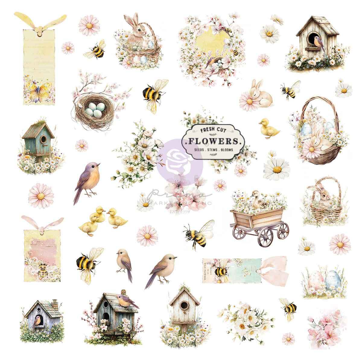 Among the Wildflowers ephemera-Spring Bits