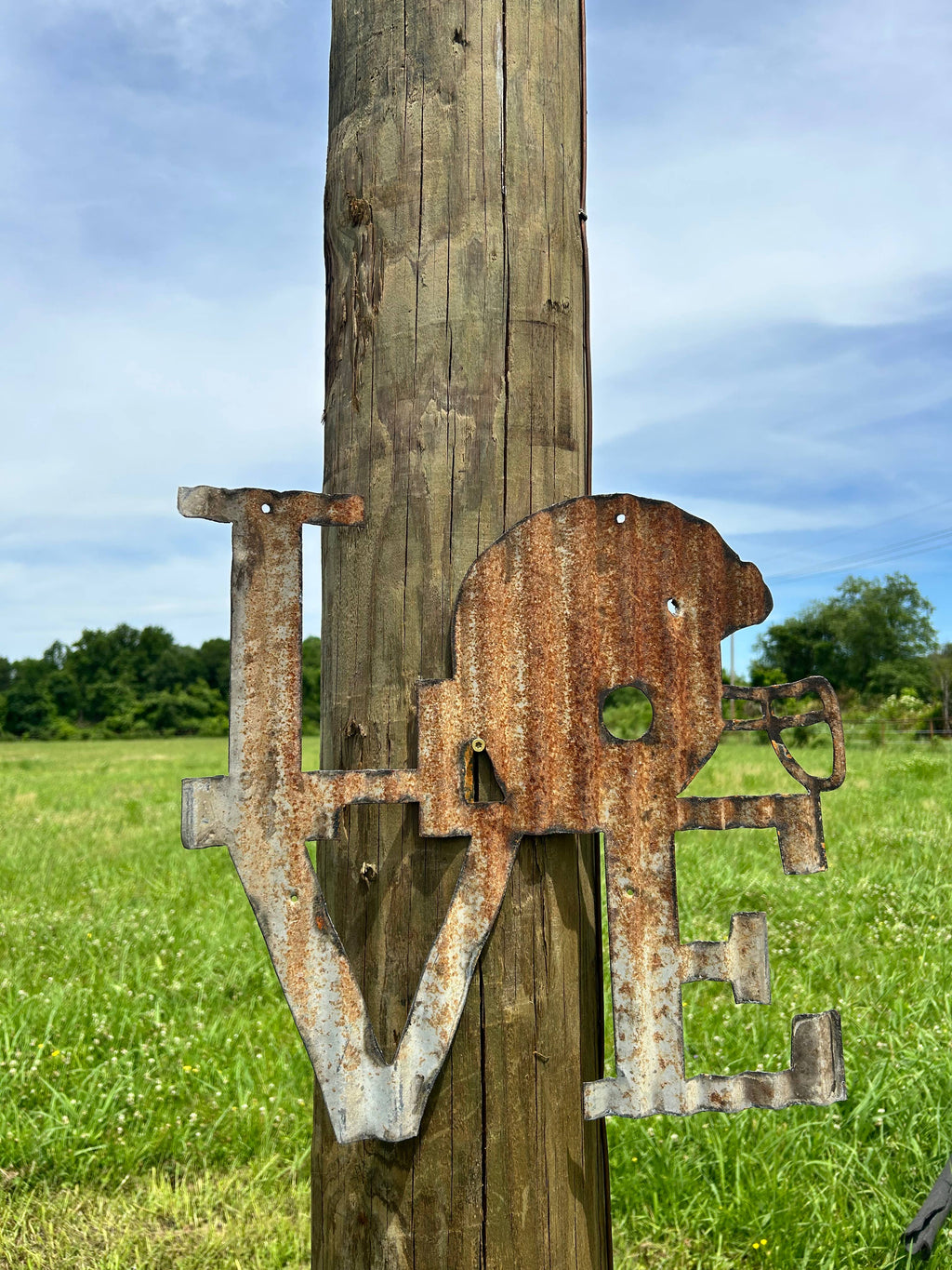 Football Corrugated Tin Sign