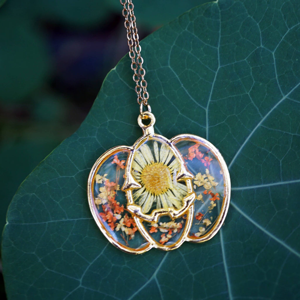 Gold Pumpkin Necklace