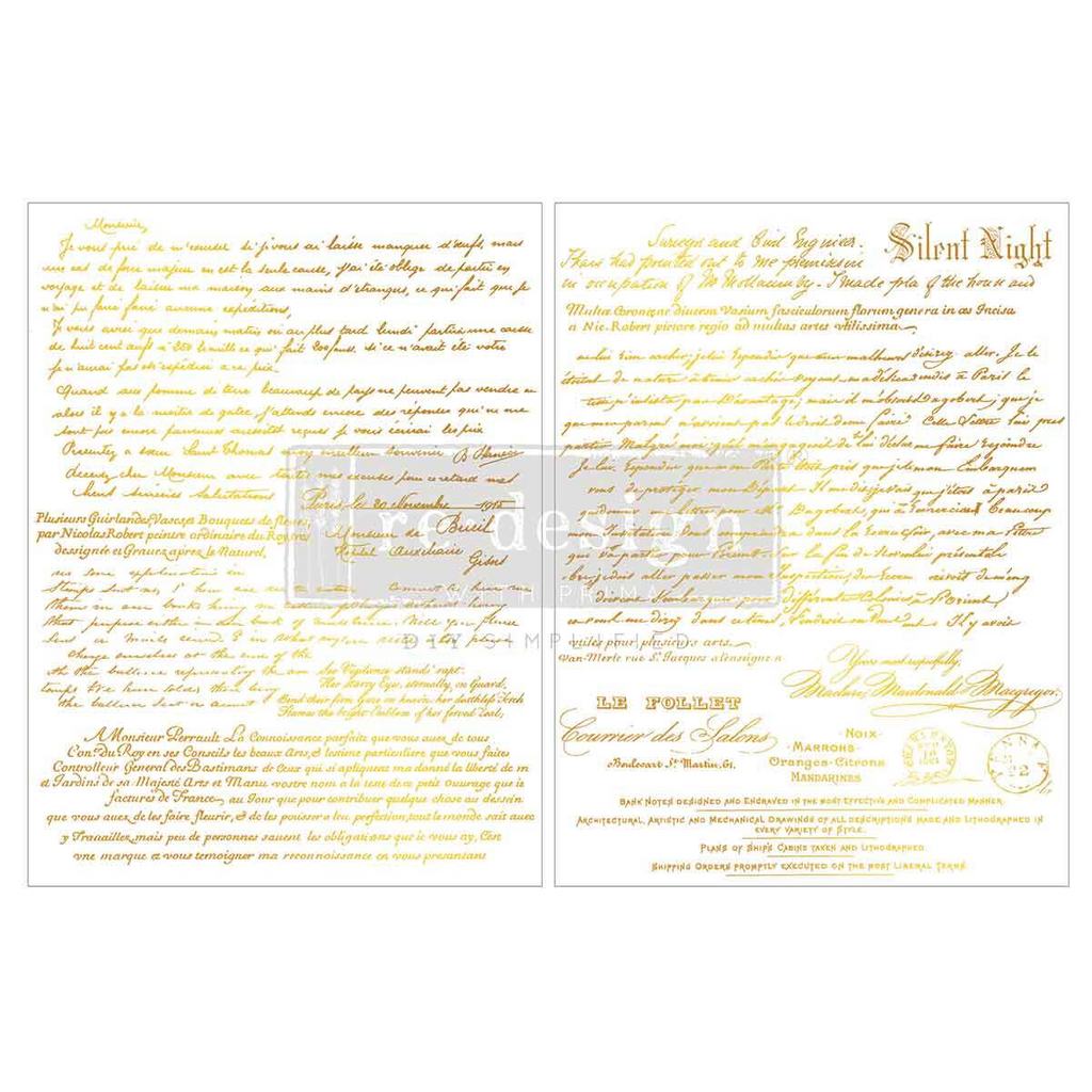 Gilded Noel Script