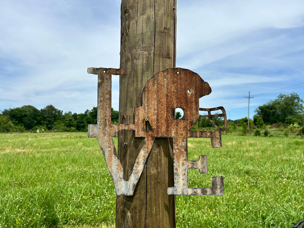 Football Corrugated Tin Sign