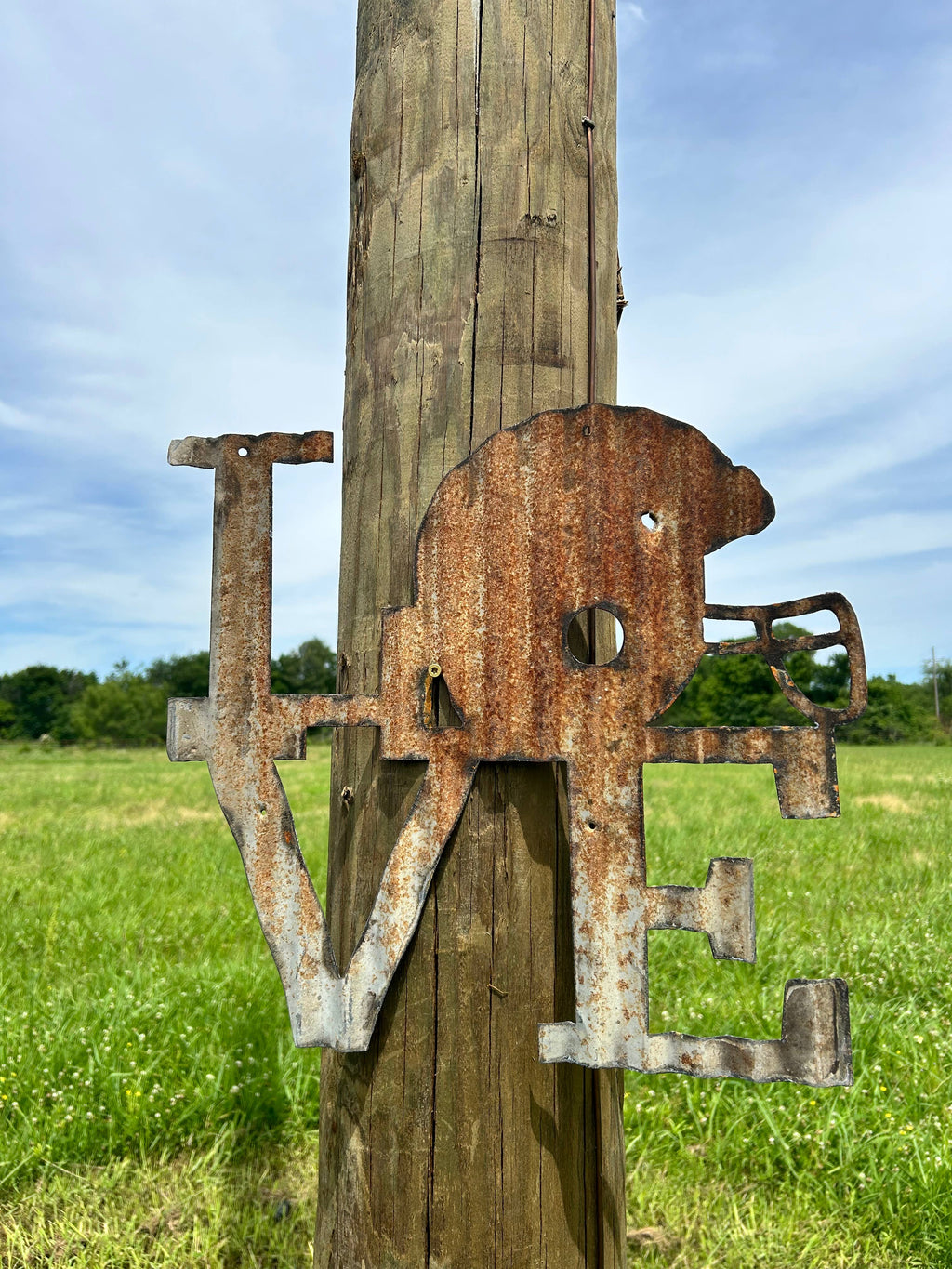 Football Corrugated Tin Sign