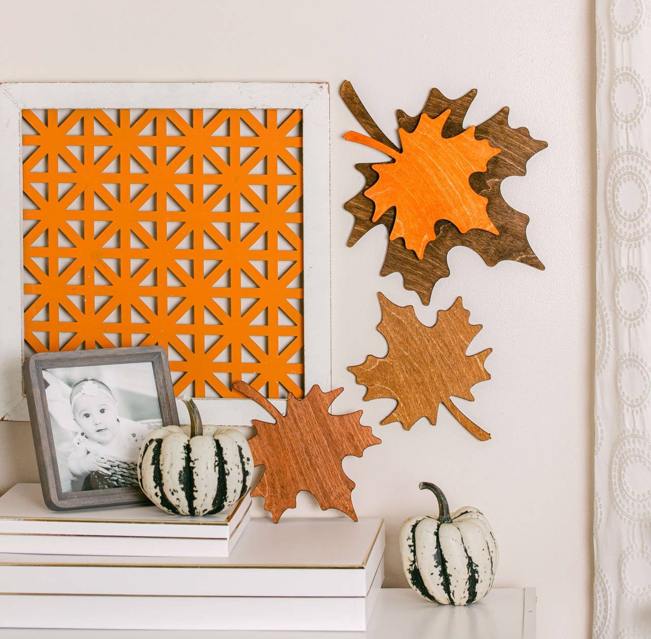 Wood Maple Leaf Cutout