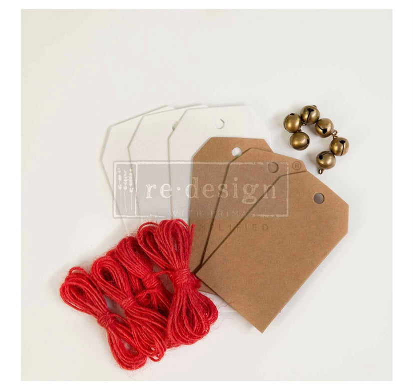 Christmas chipboard tags
