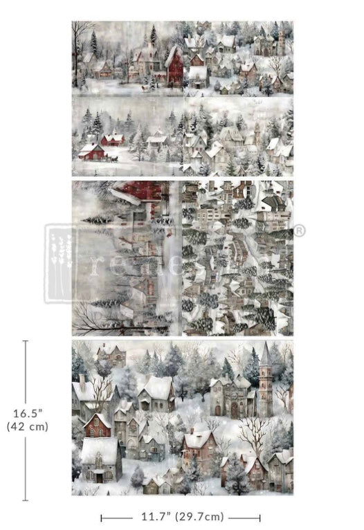 Silent Night Snow Village