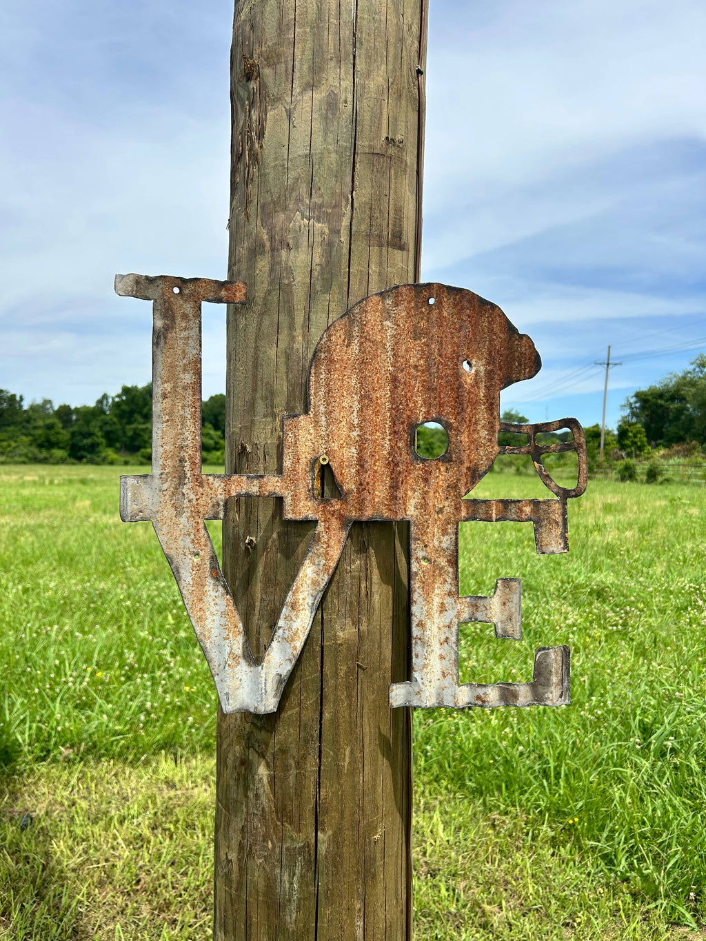Football Corrugated Tin Sign