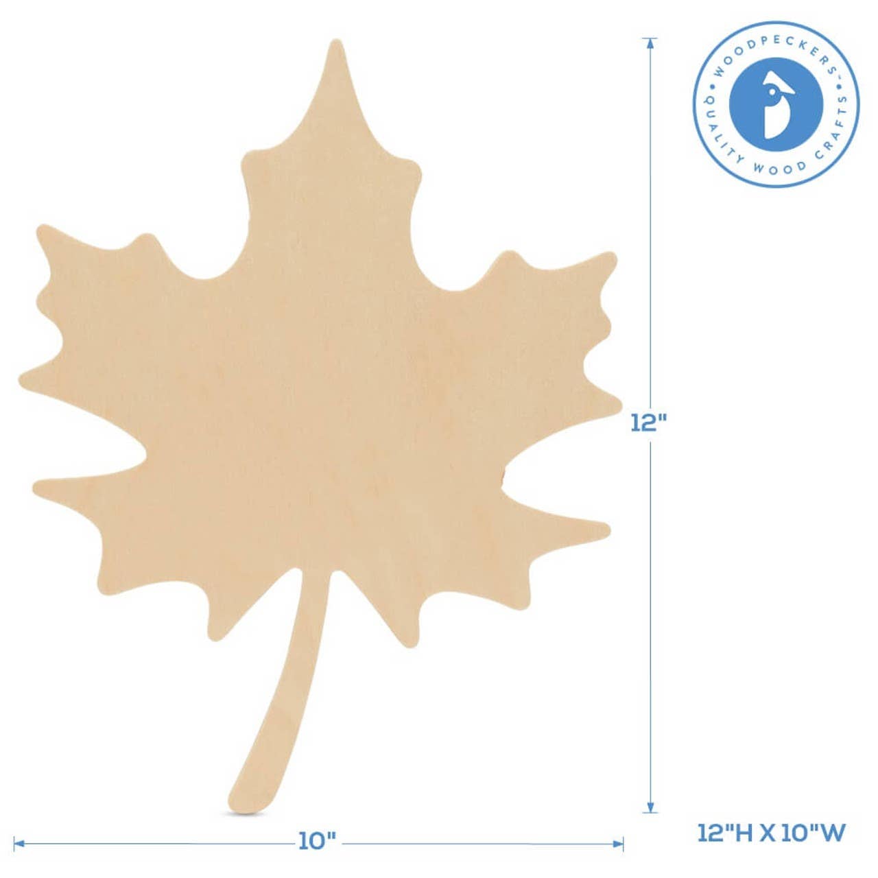 Wood Maple Leaf Cutout