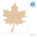 Wood Maple Leaf Cutout