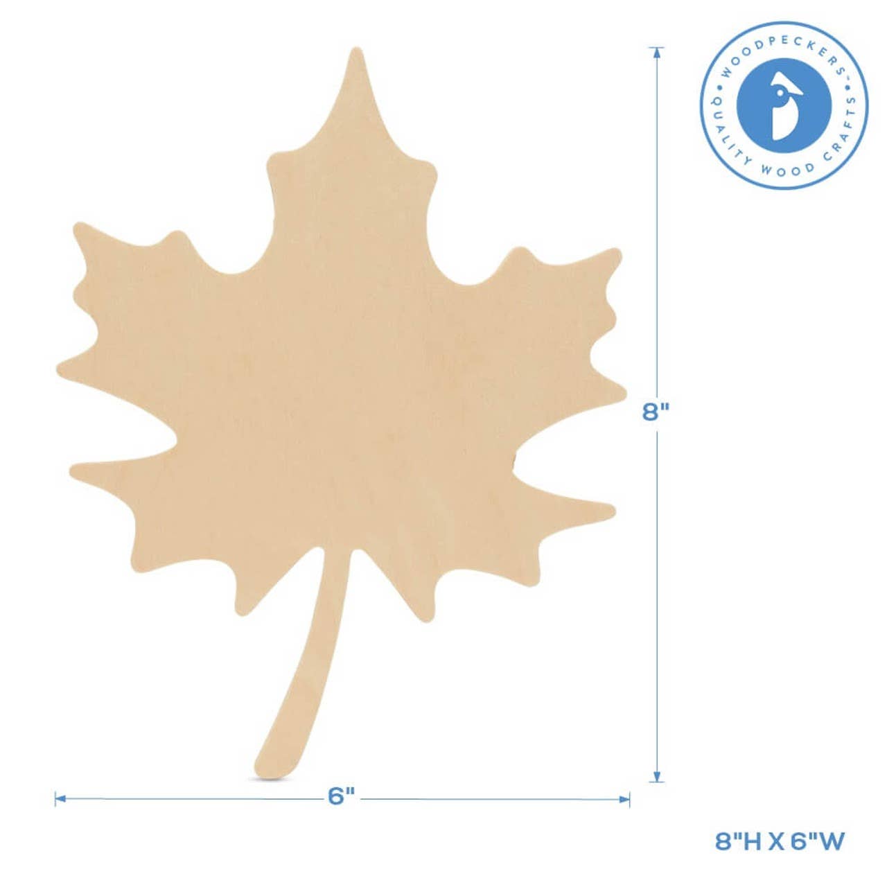 Wood Maple Leaf Cutout