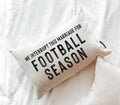 Football Season Fall Throw Pillow Cover