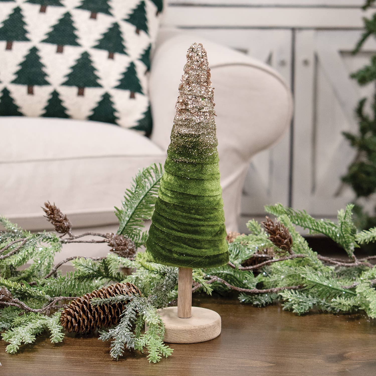Medium Sparkle Velvet Christmas Tree